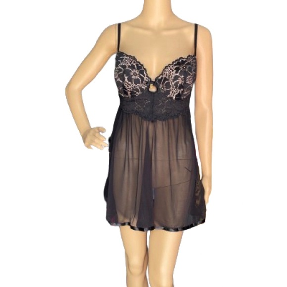 DAISY FUENTES BABY DOLL LINGERIE  Sz L - Picture 1 of 6
